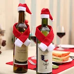 Christmas Creative Household Supplies Scarf Hat Wine Bottle Decoration Festive and Unique Home Decor for the Holiday Sea — photo 12