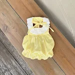 Vestido de abóbora macaron para cães e gatos fofos. Roupa adorável e confortável para seu pet, ideal para fotos e ocasiões especiais. — foto 11