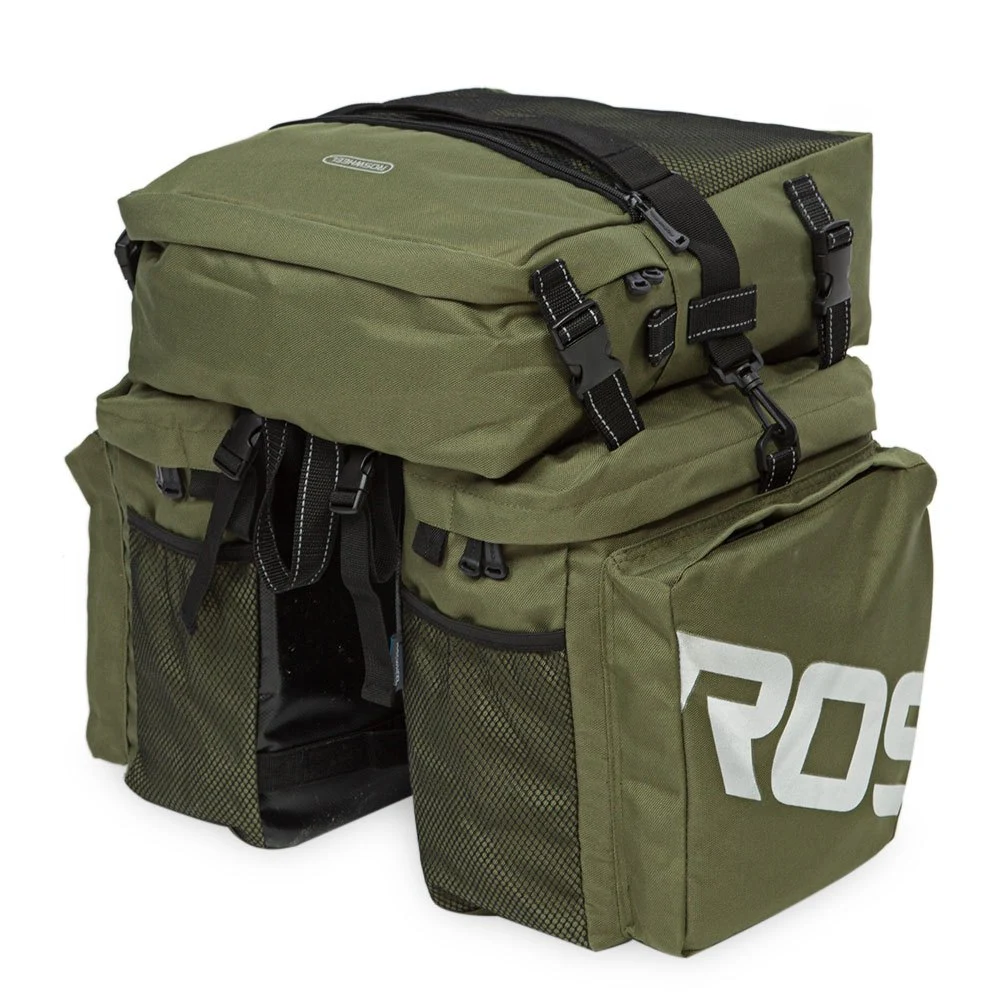 Title 4, Bolsa traseira para bicicleta com suporte de ba...