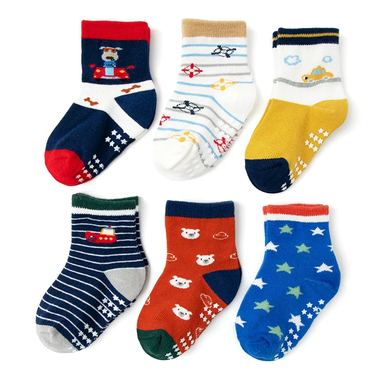 Title 6, Floor Socks Solid Color Polka Dot Cotton Socks ...