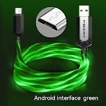 Cabo de Dados Smart Streamer para Celular Luminoso Carregamento Rápido e Transferência de Dados Eficiente Design Brilhante Ideal para Uso Noturno — foto 4