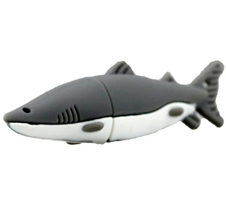 Title 3, Cartoon Shark USB Flash Drive Creative Simulati...