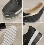 Chaussures en coton Sponge Cake à bout carré petit pour femmes — photo 1