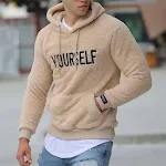 Moletom quente de manga longa com gola bordada, cor sólida e bolso de patch, perfeito para o inverno, conforto e estilo em uma peça. — foto 9