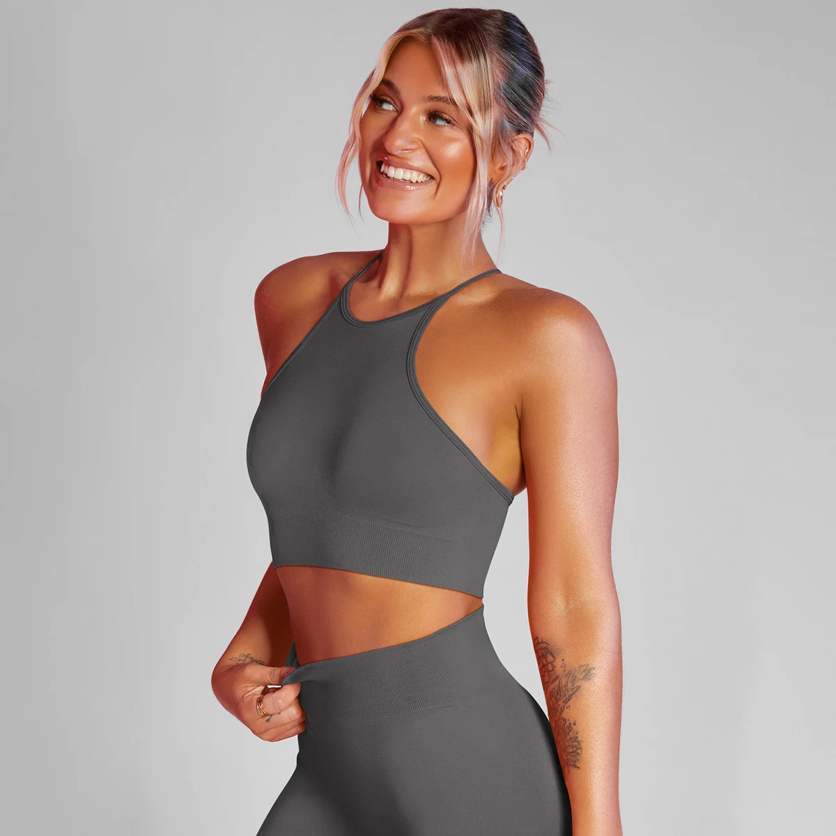 Yoga top voor dames Ademende sportkleding voor workouts Comfortabele top voor yoga-oefeningen Ideaal voor sport en beweging. — foto 12