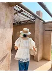Niche Design Lace Shirt Short Sleeve Summer Embroidery French Small Top, a stylish and comfortable choice for warm days. — photo 18