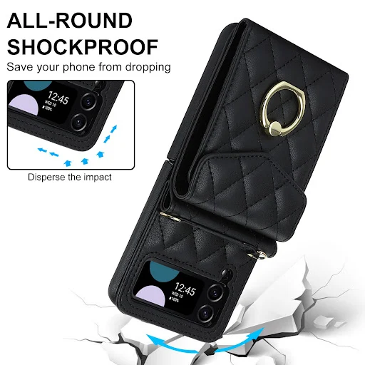 Title 9, Crossbody Folding Ring Phone Case Drop-resistan...