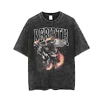Fashion Wash Men's Short Sleeved Distressed T-Shirt for a relaxed style. Comfortable and stylish design, perfect for eve — photo 1
