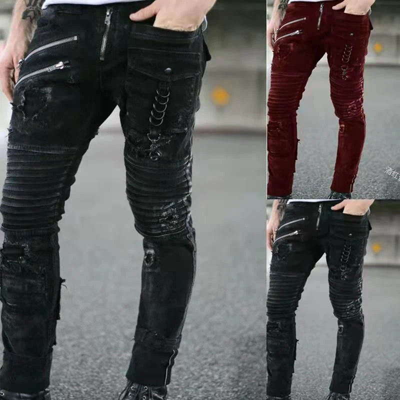 Title 9, New Mens Jeans Zipper Heavy Industry Locomotiv...
