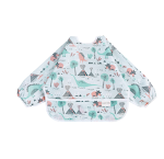 Macacão para alimentação de bebê impermeável com bolso para arroz, protege a roupa da criança durante as refeições, fácil limpeza. — foto 7