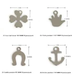 Pendientes hechos a mano con colgante de acero inoxidable con diseño de oso de amor, accesorios de aretes de botón, ideales para regalos. — foto 33