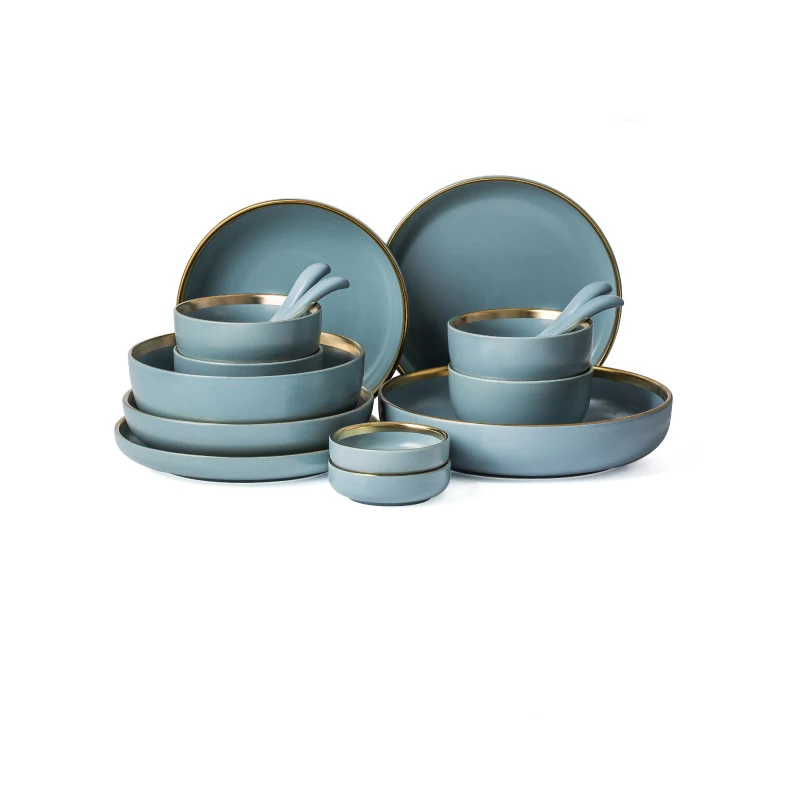 Title 1, Home Simple Nordic Ceramic Tableware Set for el...