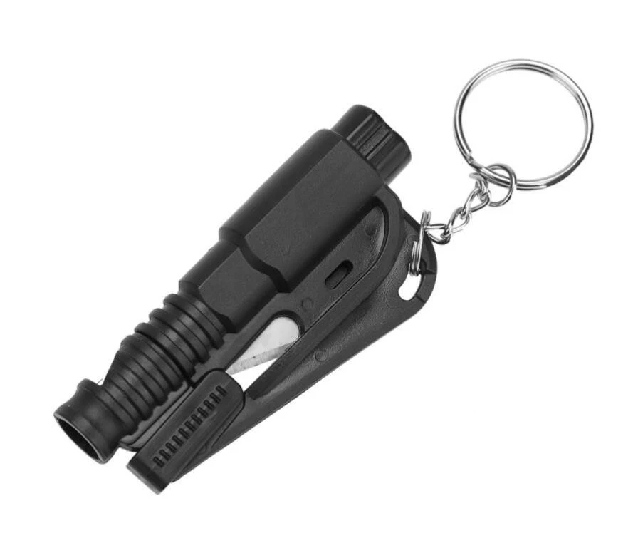 Mini Emergency Safety Hammer Keychain Glass Breaker Seatbelt Cutter Car Escape Survival Tool — photo 6