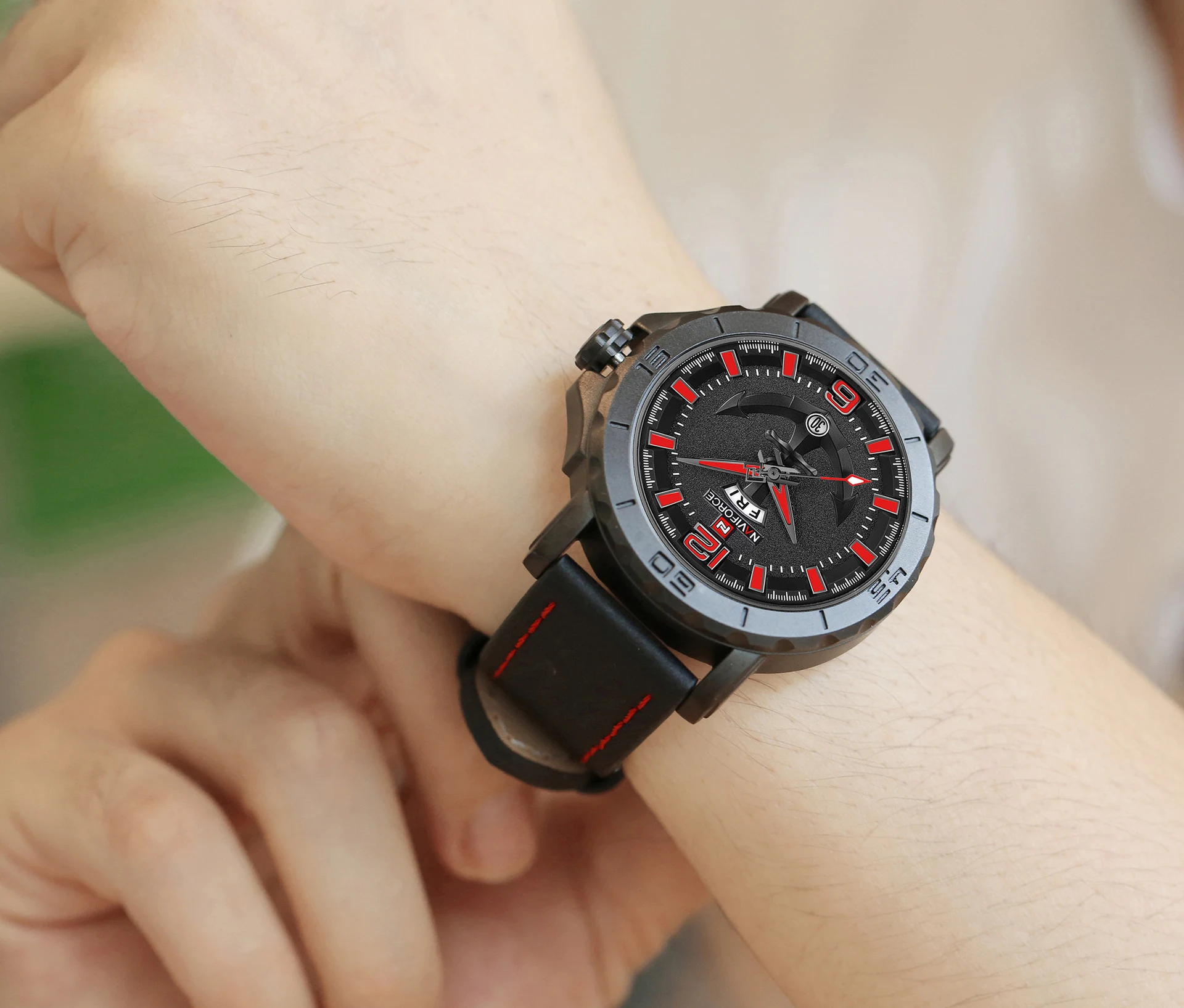 Title 23, Relógio de quartzo com pulseira para homens e m...