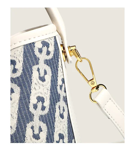 Title 8, Borsa a secchiello in tela premium e minimalist...