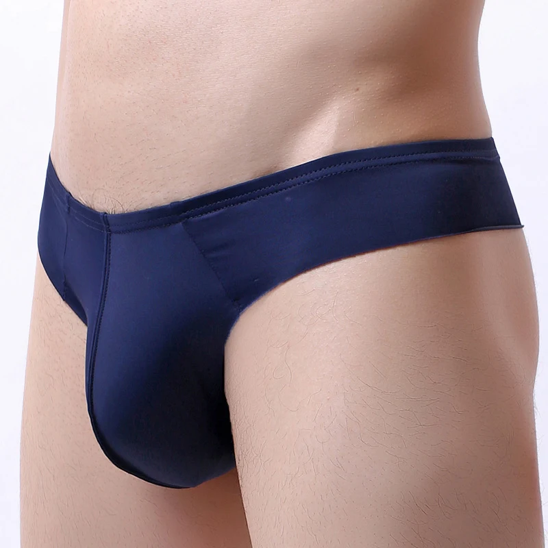 Title 4, Mens Seamless Ice Silk Translucent Thong, Prov...