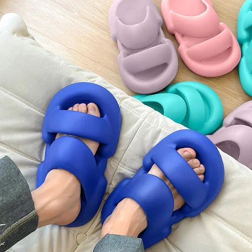 Title 10, Womens Pudgy Thick-soled Casual Slippers for u...