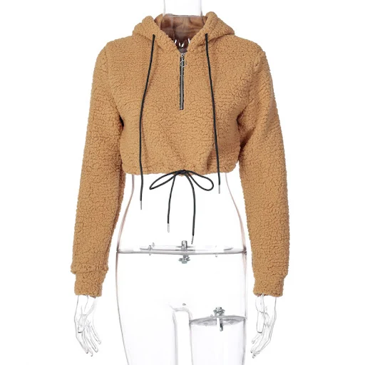 Title 2, Hoodie Lambswool Teddy Faux Sur Sweatshirt