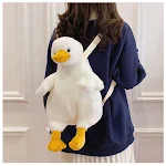 Mochila pequena fofa de patinho e coelho para mulheres, charmosa e prática. Perfeita para transportar seus itens essenciais com muito estilo. — foto 4
