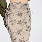 American Retro Drawstring Strap Pleated Slim-fit Fishtail Dress. Enhance your style with this elegant dress, perfect for — photo 5