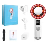 Instrumento de beleza LED com luz colorida EMS Terapia física Vibração para modelar e rejuvenescer. Cuide do seu corpo em casa. — foto 10