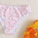 Mädchen V-Ausschnitt Loop Split Bikini – Perfekt für Strand und Pool. Sommerliche Badebekleidung mit bequemem Sitz und modischem Look. — foto 6