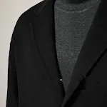 Men's Color Contrast Stitching Long Woolen Coat, a stylish and warm winter coat. Stay comfortable and look great. — photo 5