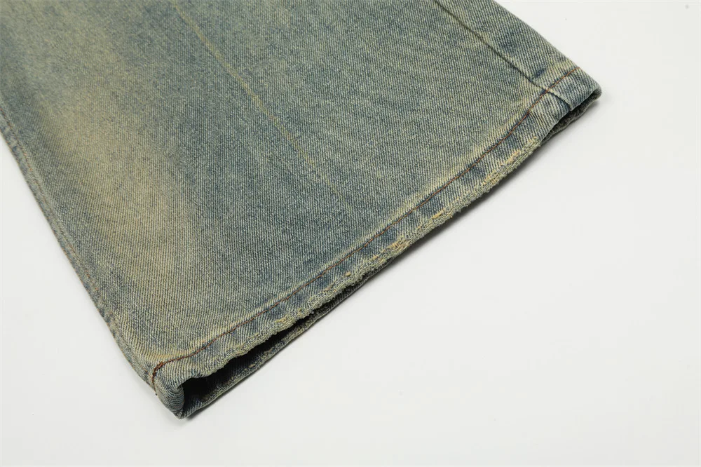 Heren Heavy Industry Washing Hole Denim Jeans Broek Robuust Duurzaam Comfortabel Stijlvol Ideaal voor Werk en Vrije Tijd — foto 14