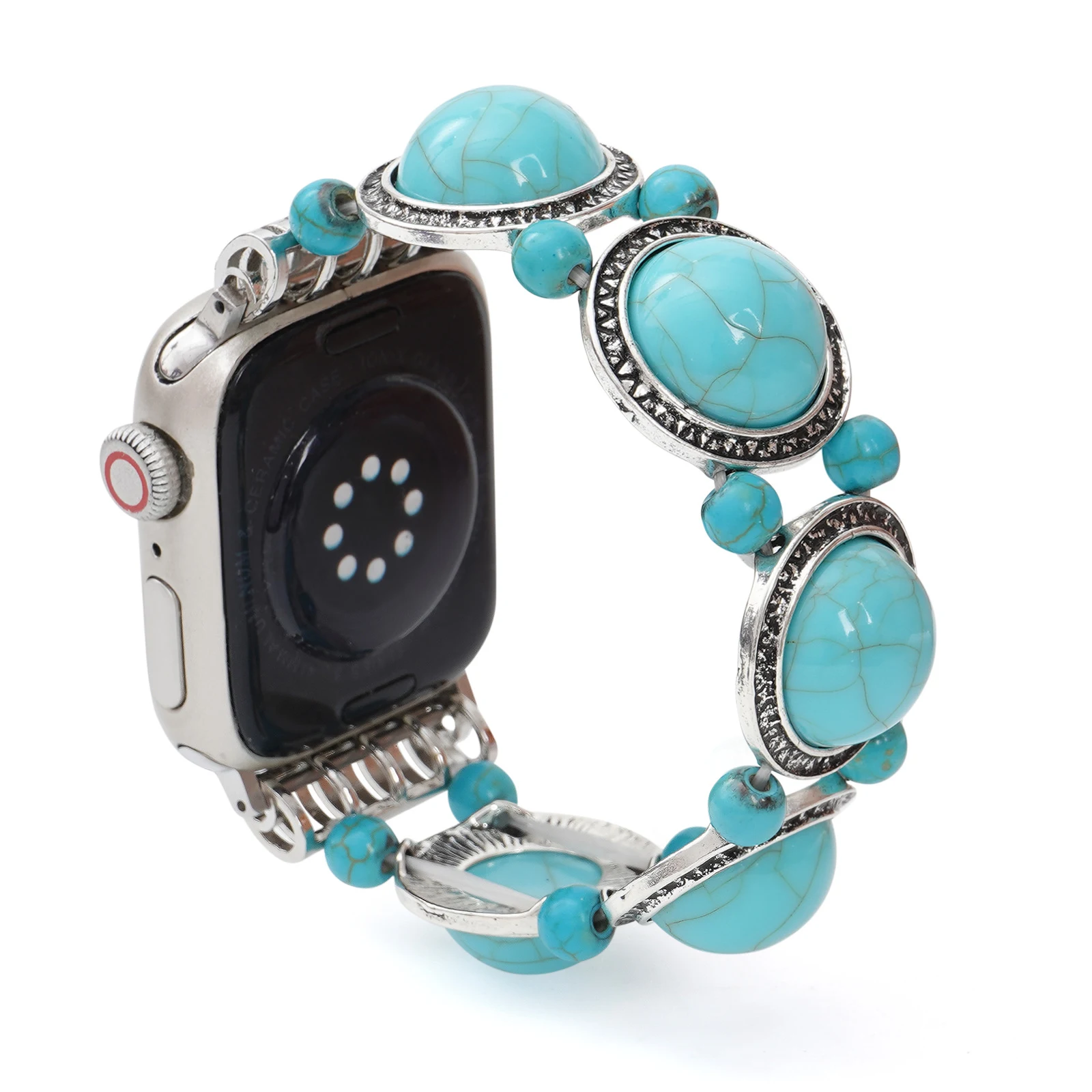Title 10, Turquoise Single Circle Watch Bracelet. Elevate...