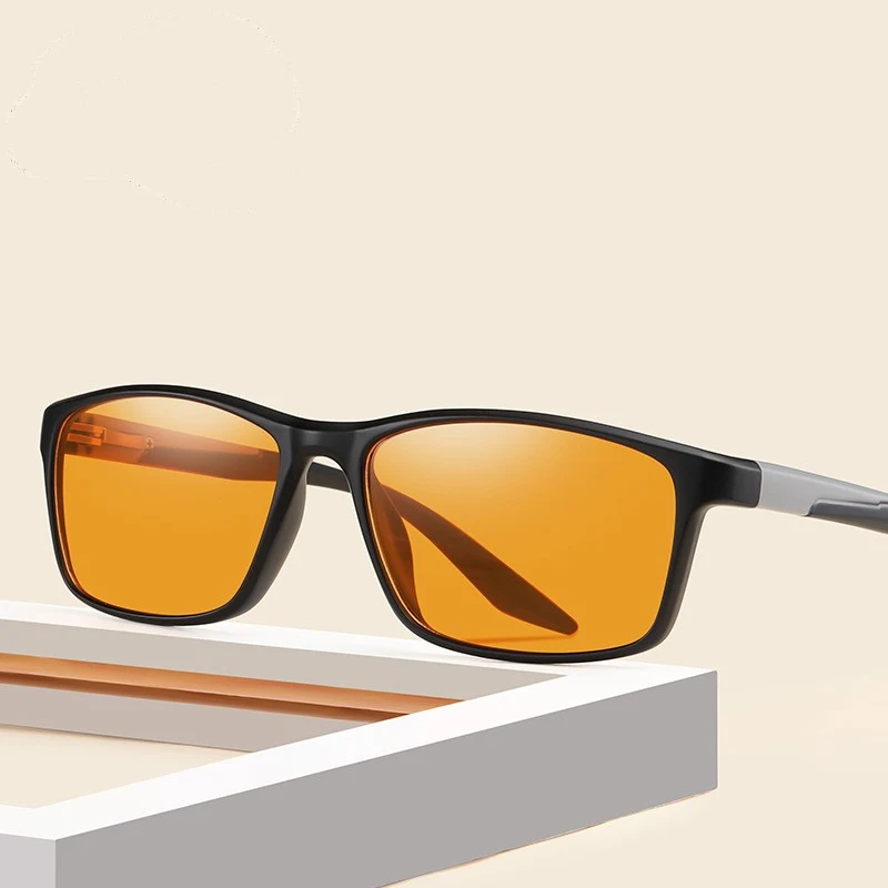 Title 9, Anti Blue Light Mirror Retro Square Frame Myopi...