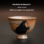 Japanse handgemaakte retro keramische Kung Fu theekop Ervaar de kunst van de theeceremonie met deze stijlvolle kop, ideaal voor ontspanning. — foto 1