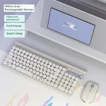 Lt500 Conjunto de teclado y ratón inalámbricos para computadora, perfecto para uso diario. Diseño ergonómico, fácil de usar y conexión estable. — foto 28