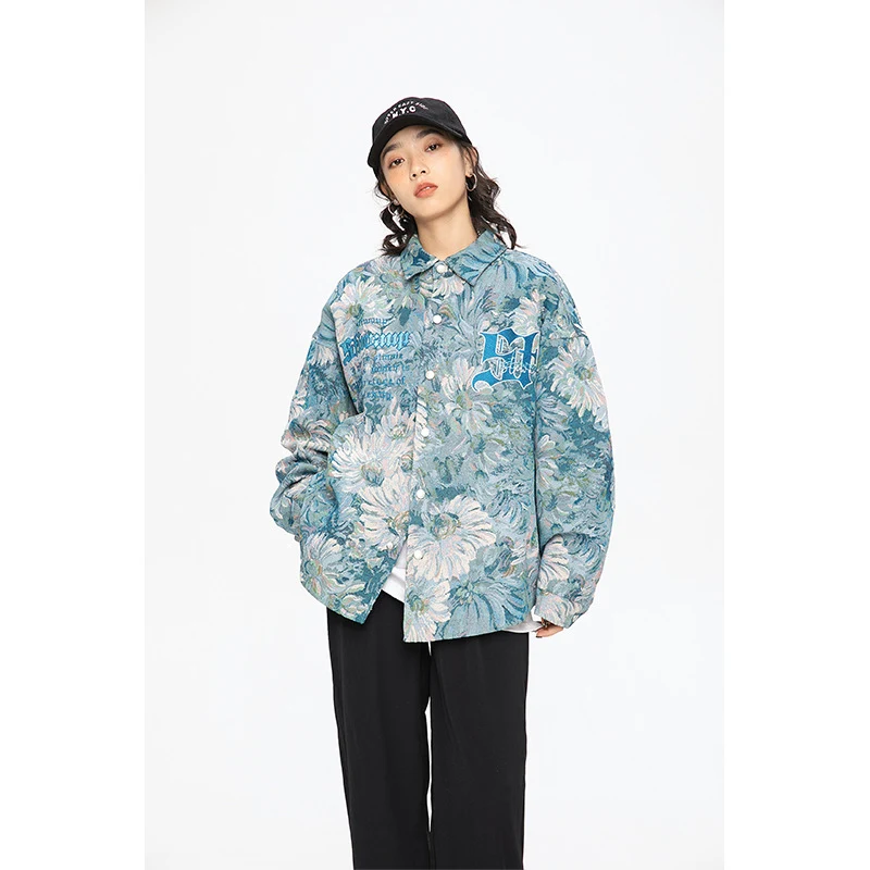 Loose Lapels Full Printed Embroidery Couple jackets. Create a stylish couple look with these comfortable and unique full — photo 6
