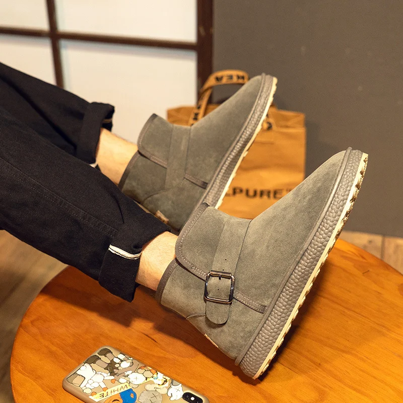 Title 6, Mens Snow Boots with Fur Lining, Warm Plush an...