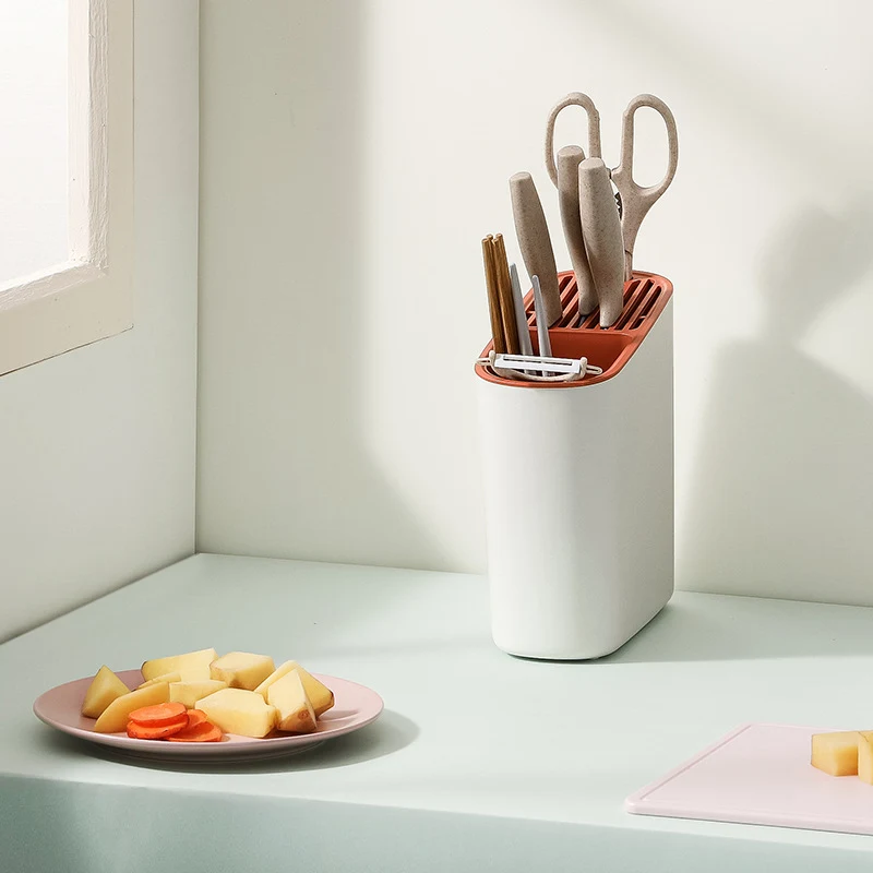 Bevel Multi-functional Tool Chopsticks Holder Storage Rack Keep your kitchen tidy with this 3-in-1 solution. Organize yo — photo 19