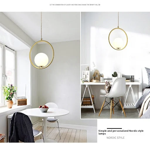 Title 9, Creative Nordic Single Head All Copper Pendant ...