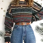 Women's Elegant Inner Match Knitted Round Neck Pullover Sweater. A versatile and stylish sweater, perfect for layering a — photo 4
