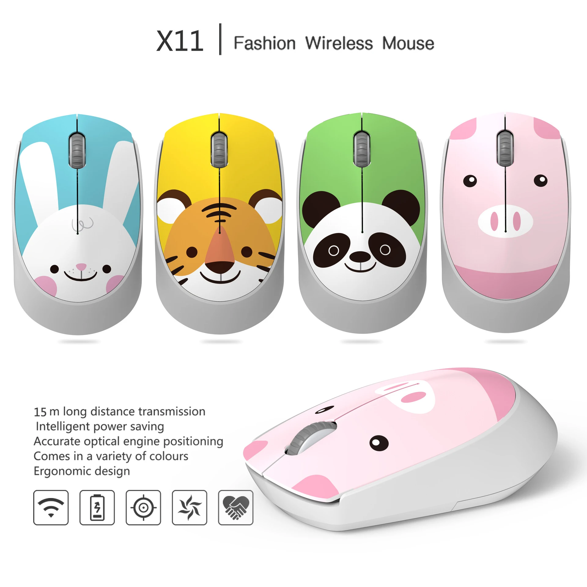 Title 4, Wireless Cartoon Animal Cute Mini Mouse – Fun a...