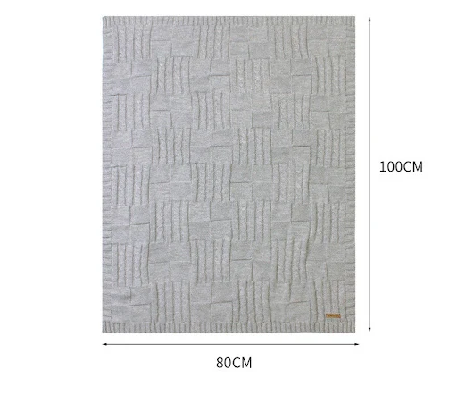 Title 1, Baby solid color knitted blanket for men and wo...