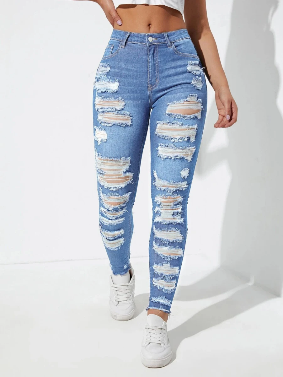 Title 12, Calças jeans skinny femininas. Denim versátil e...