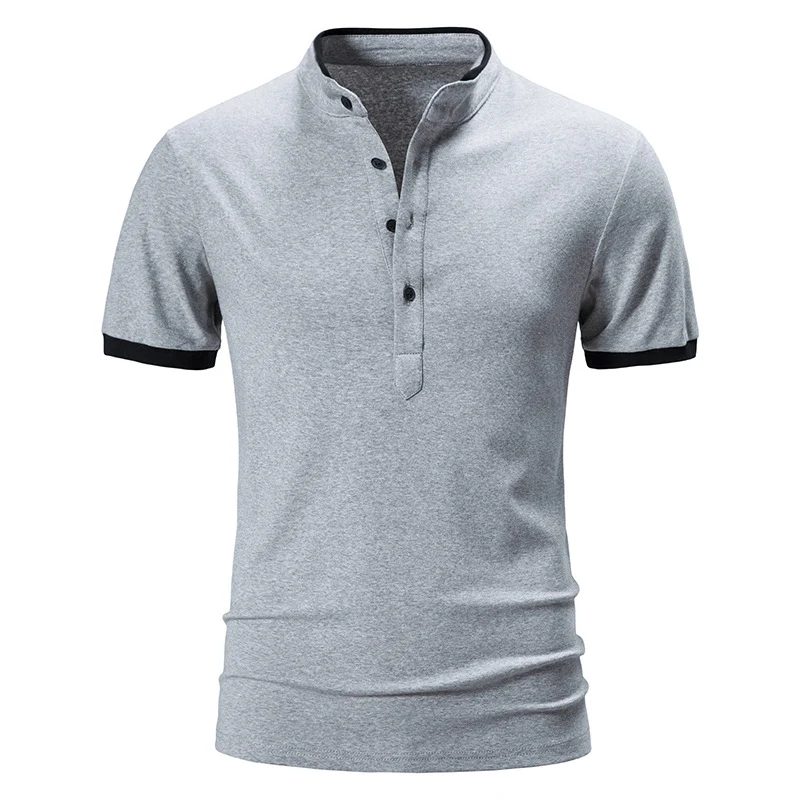 Title 41, New European and American Mens Stand Collar PO...
