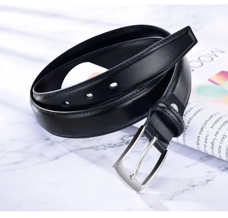 Title 9, Leather pin buckle casual mens belt