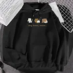 Nova blusa de moletom com capuz e estampa em fleece, quentinha e aconchegante, perfeita para o dia a dia, oferecendo conforto e estilo. — foto 9