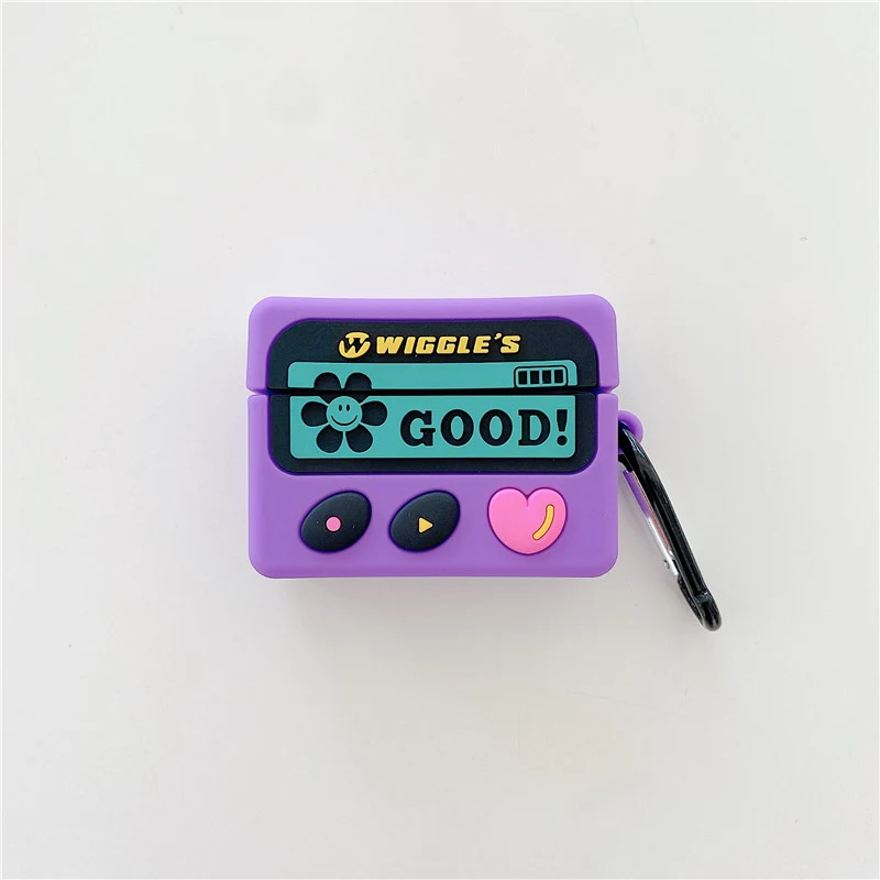 Title 1, Capa Retro Roxa BB para AirPods Pro 3 compatíve...