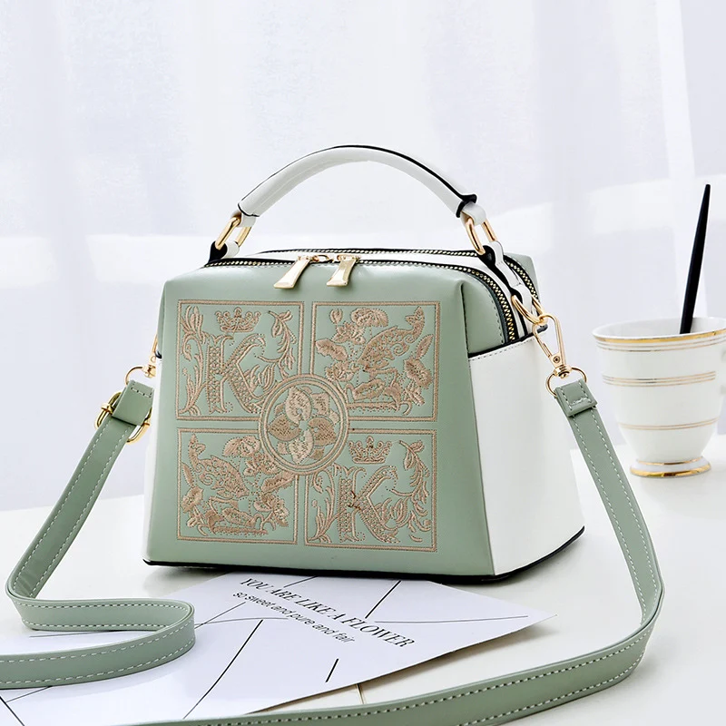 Title 5, Womens Shoulder Bag Cross-body Embroidery Styl...