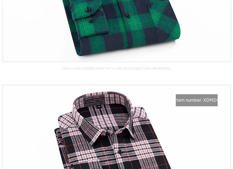 Title 5, Camisa masculina casual de manga longa com esta...