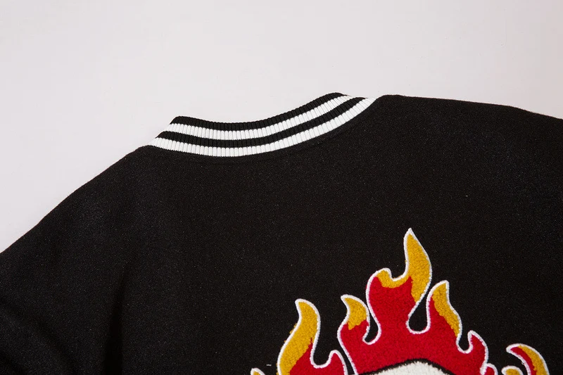 Title 6, Mens Flame Patch Towel Embroidered Panel Leath...