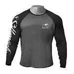Muscle Workout Brother Men's Long Sleeve Color Matching Big Print Round Neck Casual Top for Workout — photo 6