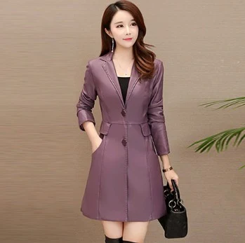 Title 4, Knee-length leather trench coat