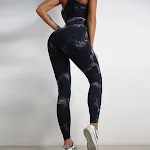 Seamless Knitted Tie-dye Yoga Clothes Fitness Suit for Women Comfortable & Stylish Workouts Perfect for Yoga, Pilates, & — photo 10